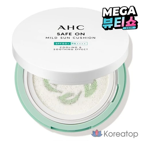 Солнцезащитный крем-кушон успокаивающий AHC SPF50+ PA++++, 25 г