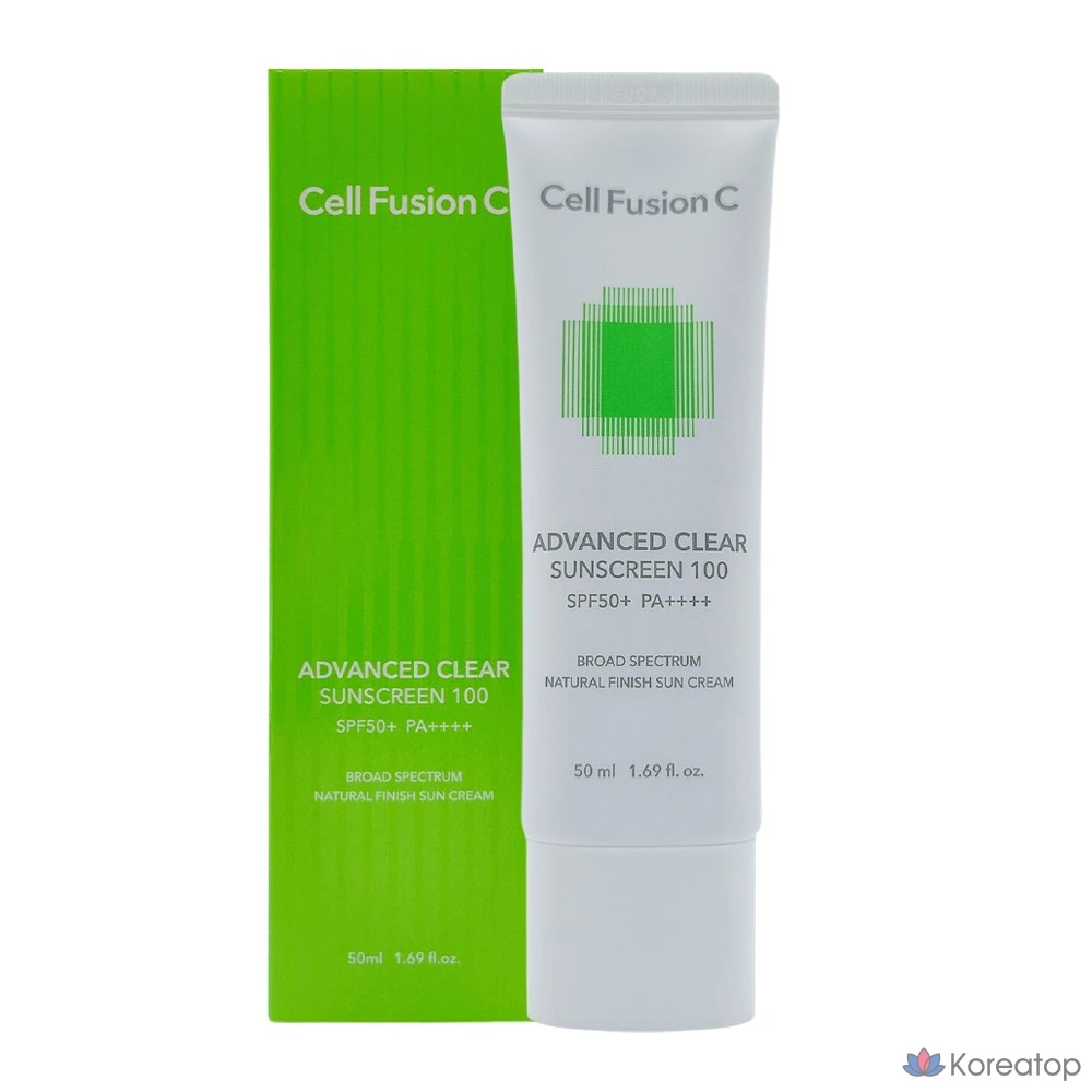 Солнцезащитный крем Cellfusion C Advanced Clear Sunscreen 100 SPF 50+ PA++++, 50 мл, 1 шт.