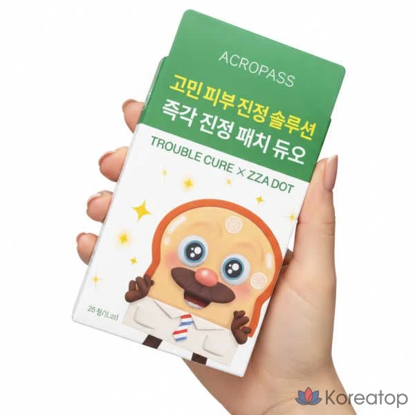 Патчи AcroPass Bread Barbershop Emergency Soothing Patch Duo (Trouble Cure 6 шт. + Jjan Dot 15 шт.), 21 шт.