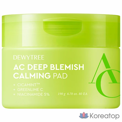 Успокаивающие пэды для проблемной кожи DEWYTREE AC Deep Blemish Calming Pad
