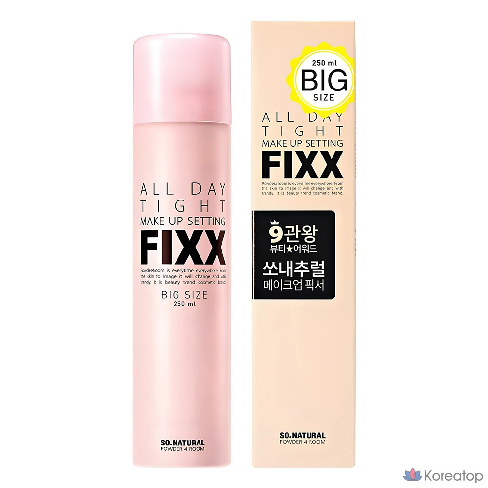 Фиксатор макияжа So Natural All Day Tight Makeup Setting Fixer, 250 мл, 1 шт.