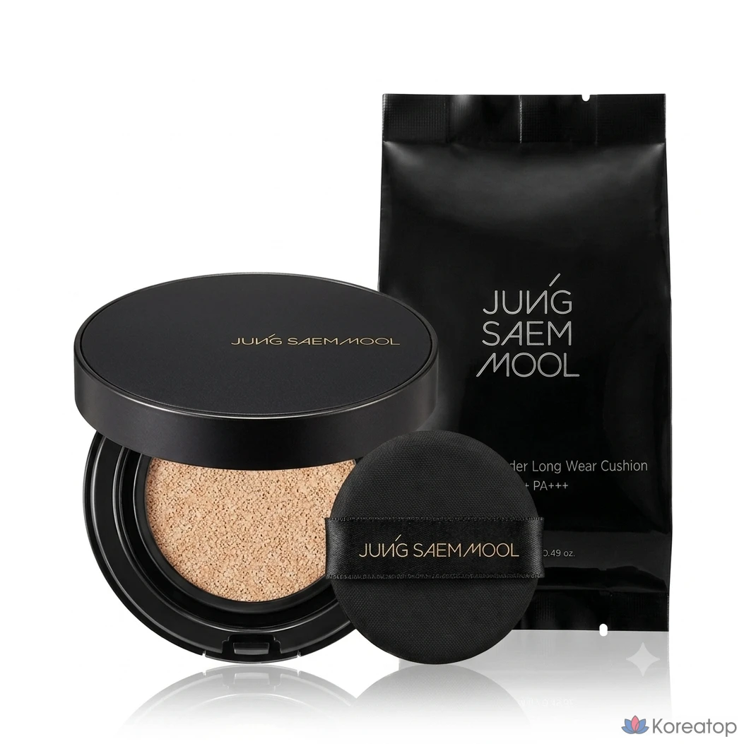 Кушон Jungsaemmool Essential Skin Nuder Longwear Cushion Set (Refill Included), оттенок Light, 1 шт.