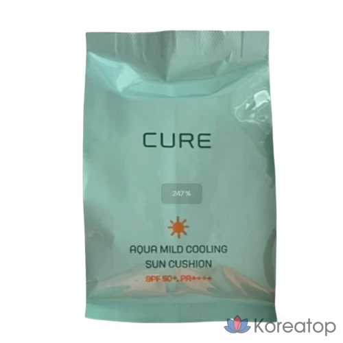 Солнцезащитный крем-кушон KIM JEONG MOON Aloe Mild Sun Cushion SPF50+ PA++++ с охлаждающим эффектом, минеральная формула, 25 г, 1 шт.