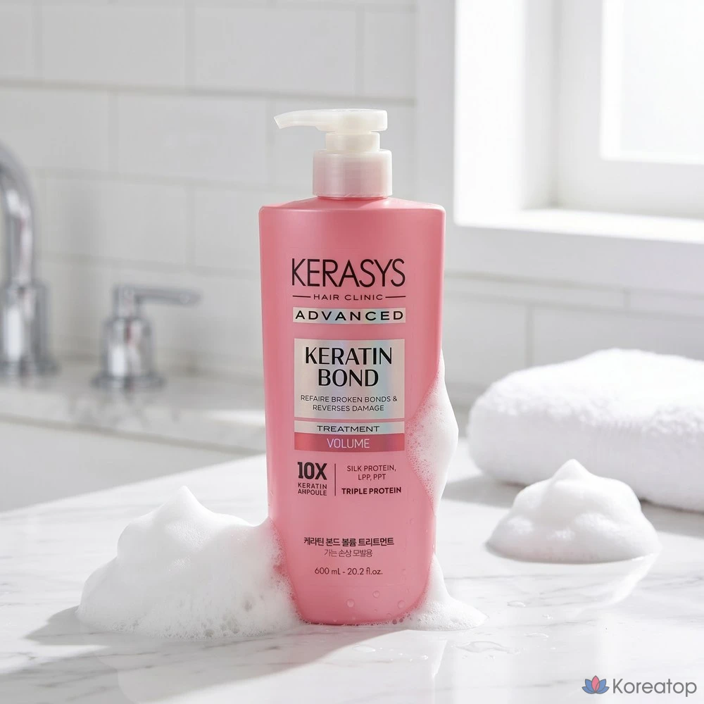 Кондиционер-уход KeraSys Advanced Keratin Bond Volume Treatment, 600 мл, 1 шт.