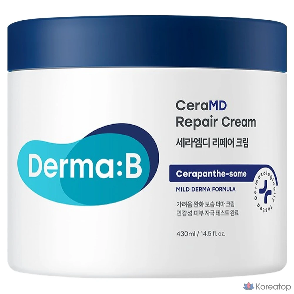 Крем DERMA:B Ceramide Repair Cream, 430 мл, 1 шт.