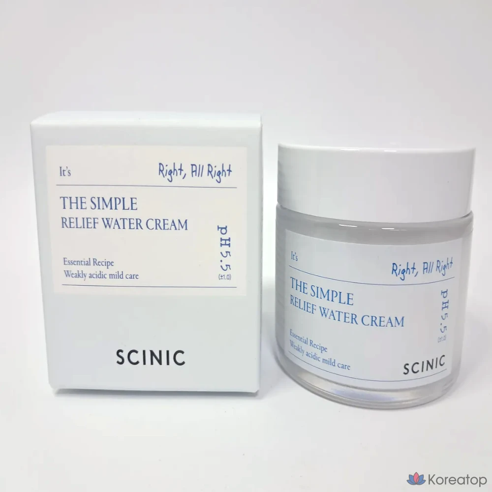 Увлажняющий крем SCINIC The Simple Relief, 80 мл, 1 шт.