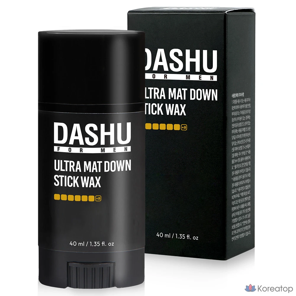 Восковая паста для волос DASHU For Men Premium Ultra Matte Down Stick Hair Wax, 40 мл, 1 шт.