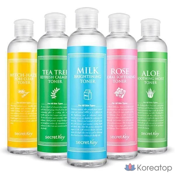 Тоник Secret Key Fresh Toner, 248 мл, успокаивающий тоник с маслом чайного дерева, 1 шт.