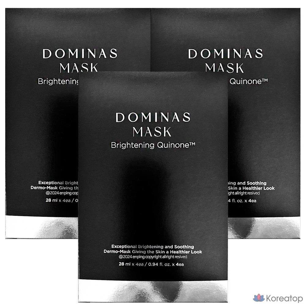 Тканевая маска для лица Dominas TG Dominas Mask Brightening Season 4 4X Foex, 12 шт.