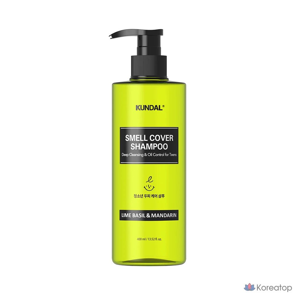 Шампунь Kundal Smellcover Teenage Shampoo Lime Basil & Mandarin, 1 л, 1 шт.