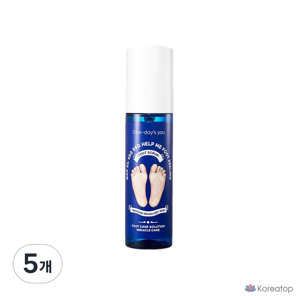 Отшелушивающий пилинг для ног One-Day's You Exfoliating Help Me, 1 упаковка, 5 штук.