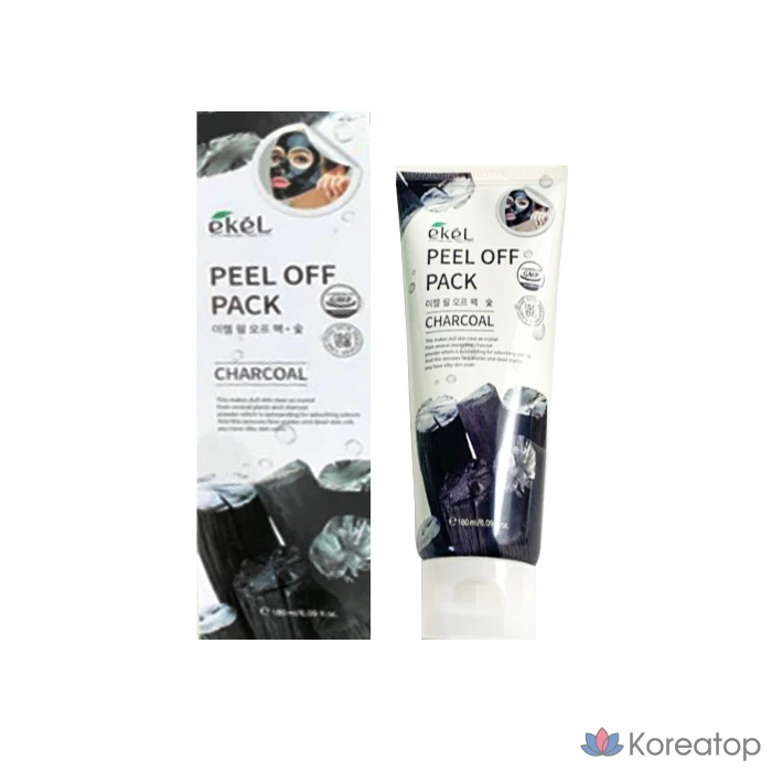 Пилинг-маска Ekel Charcoal Peel-Off Pack, 180 г, 1 шт.
