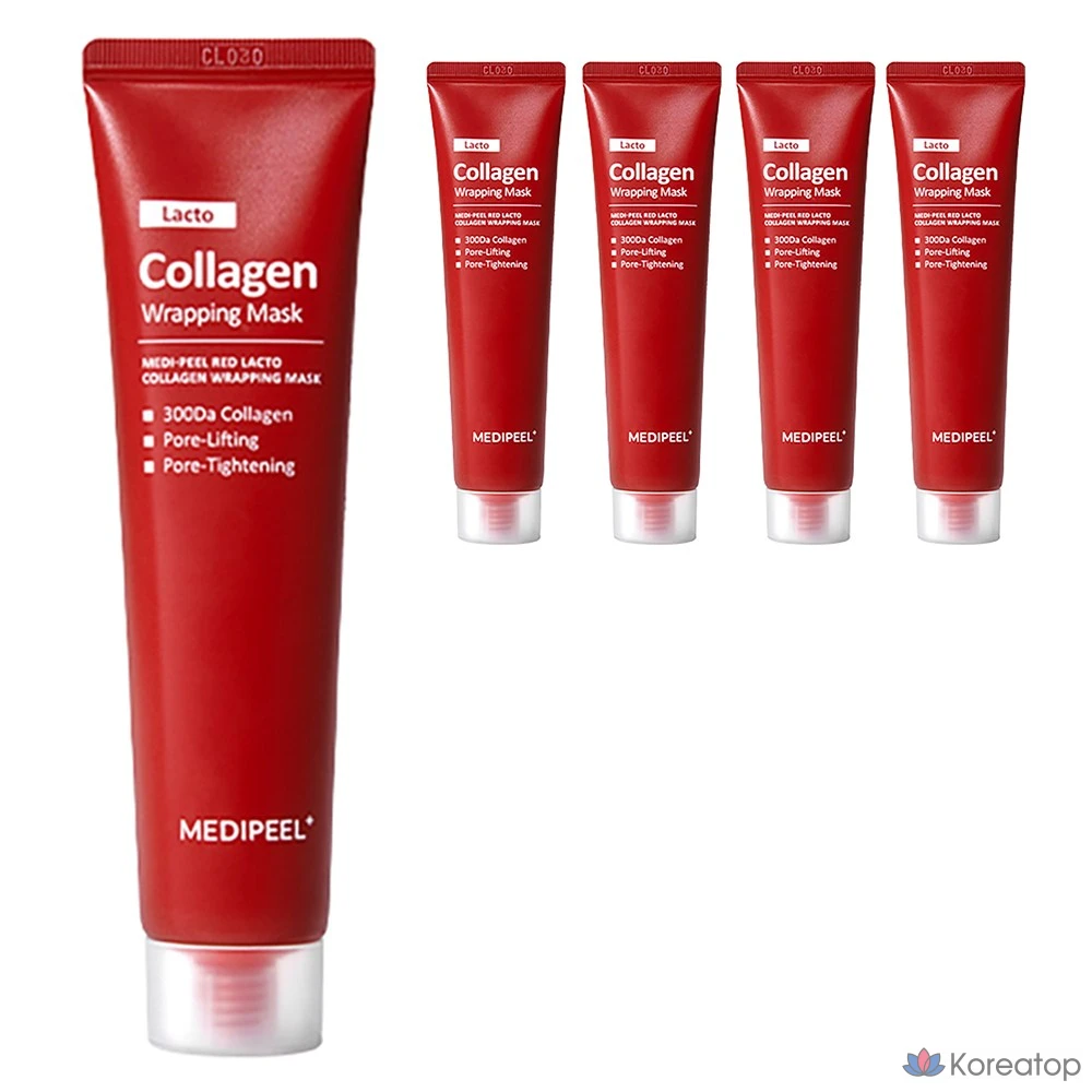 Обертывающая маска Medi Peel Red Lacto Collagen, 70 мл, 1 упаковка, 5 упаковок