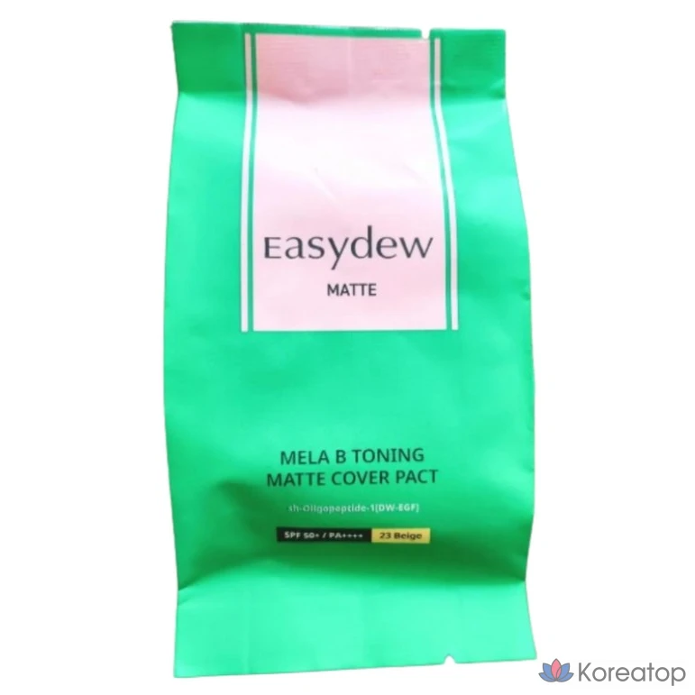 Тональный кушон Easydew Melatone Tone Up Mat Pact Refill Cover Cushion, оттенок 23 Beige, 19 г, 1 шт.
