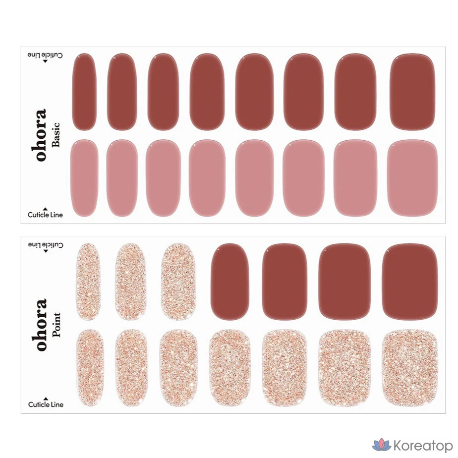 Набор для ухода Ohora Gel Strip Nail 30-piece Set, Hey Mish, 30 шт.