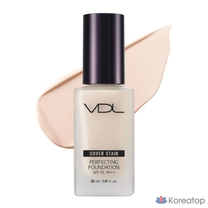 Тональный крем VDL Cover Stain Liquid Foundation Perfecting Vegan, оттенок N03, 30 мл, 1 шт.
