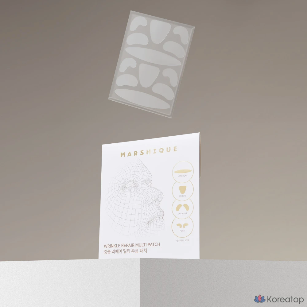 Пластыри от морщин Marshique для домашнего ухода, 60 пластырей, 1 упаковка, 60 штук, фото 5