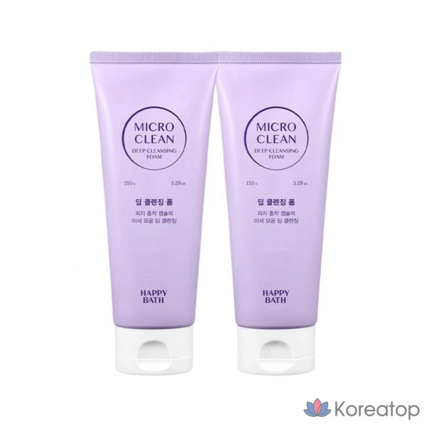 Очищающая пена для ванны Happy Bath Micro Clean, 150 г, 2 порции
