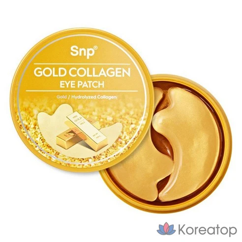 SNP Gold Collagen Dual Eye Patch Патчи для области вокруг глаз с коллагеном