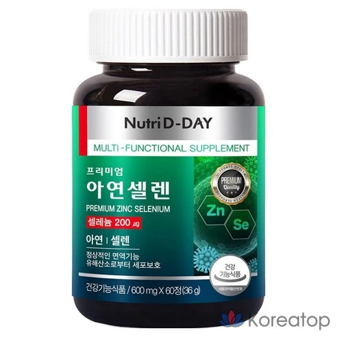 Премиум цинк и селен Nutriday, 60 таблеток