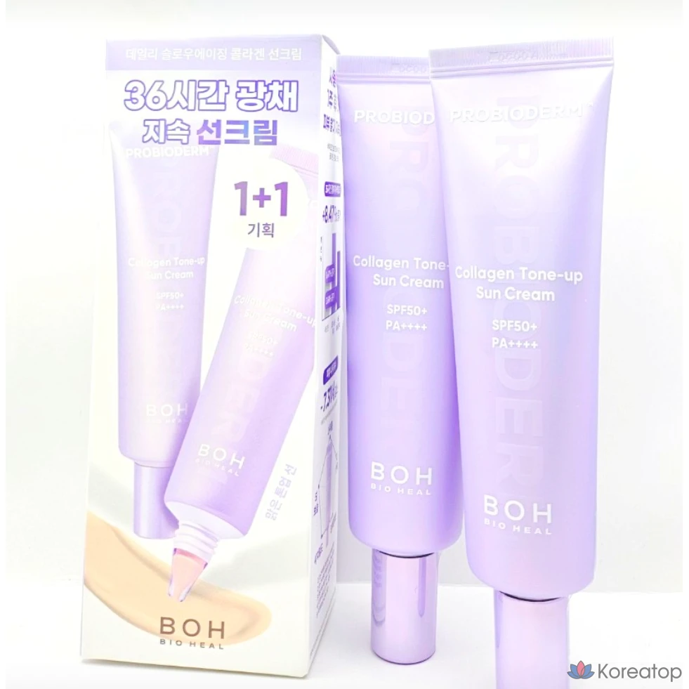 Солнцезащитный крем BIOHEAL BOH Probioderm Collagen Tone Up Sun Cream, 100 мл, 1 шт.