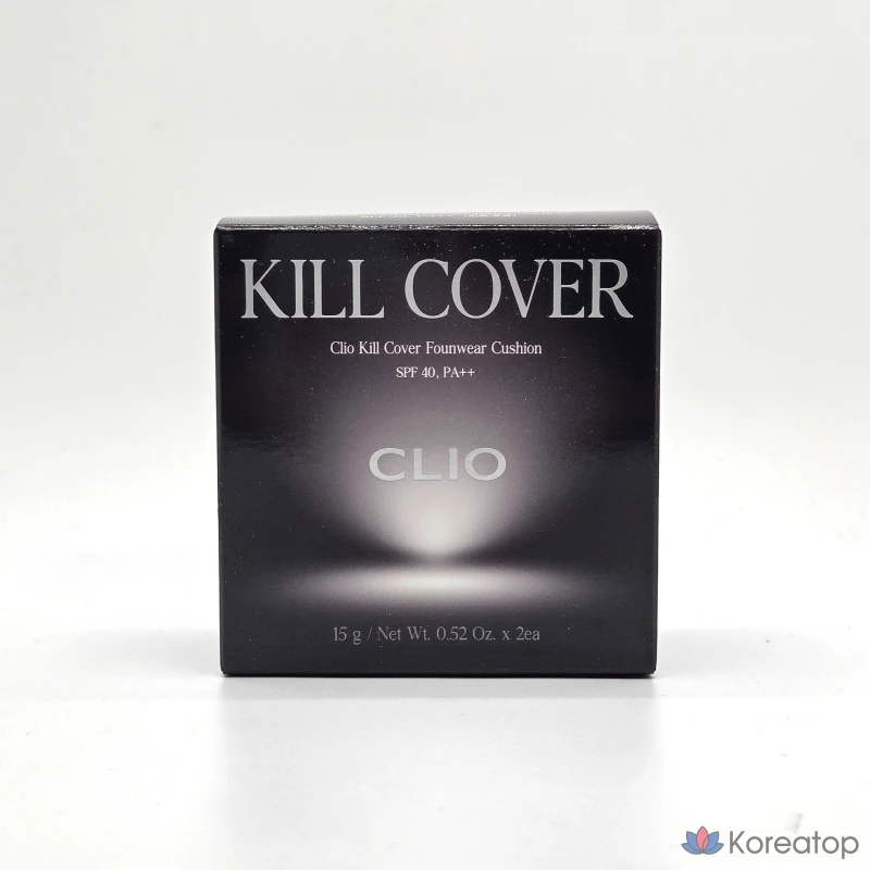 Кушон Clio Kill Cover Founwear Cushion Set (основной блок + сменный блок + спонж + умывальная губка в подарок), 1 шт.