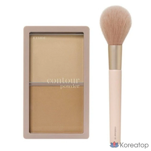 Набор теней Etude Shadow Shading 10 г, кисть для подбородка 01, кисть Re-creation (для растушевки), 1 шт.