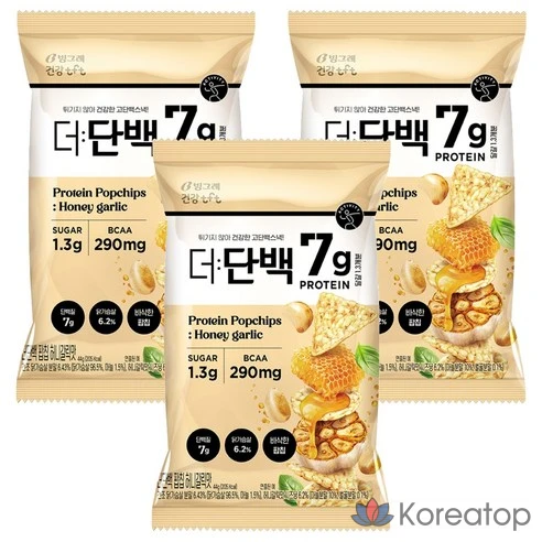 Чипсы со вкусом меда и чеснока Binggrae Protein Healthy TFT Pop Chips
