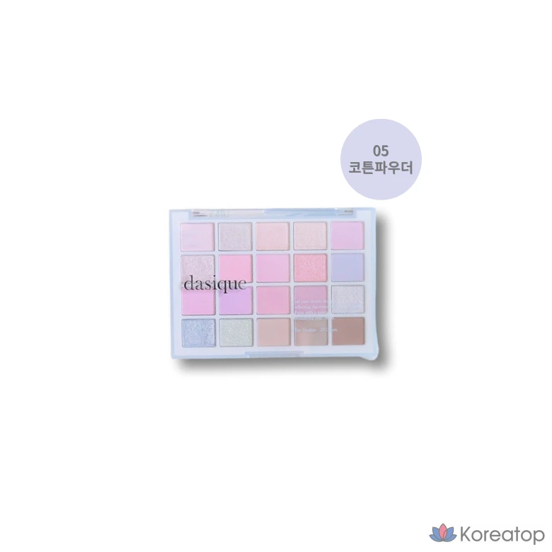 Палетка теней Daisique Mood Shadow, 20 цветов, хлопковая пудра 05, 1 шт.