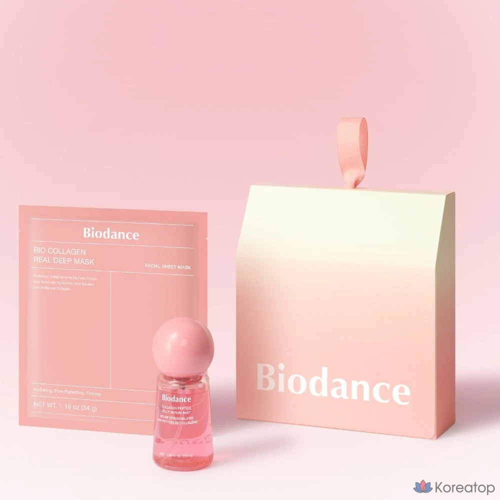 Сыворотка-мист Biodance Collagen Jelly Serum Mist + Mask Gift Set, 50 мл, 1 шт.
