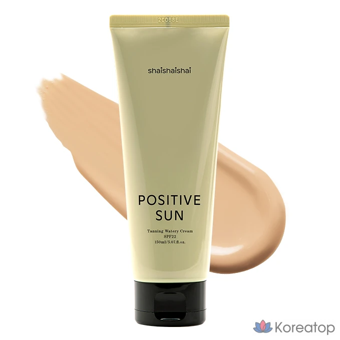 Солнцезащитный крем SHAISHAISHAI Positive Sun Watery Tanning Cream SPF22, 180 г, 1 шт.