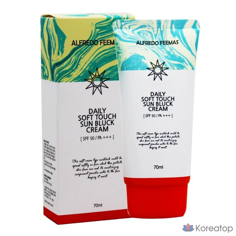 Солнцезащитный крем Alfredo Feemas, 70 мл, SPF 50+ PA+, 1 шт.