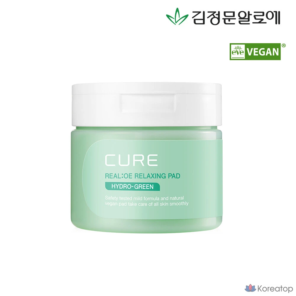 Подушечки для лица KIM JEONG MOON Aloe Cure Relaxing Pad, 200 мл, 60 листов, 1 шт.