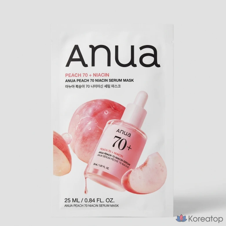 Тканевая маска для лица Anua Daily Care Mask Peach Serum Mask, 1 шт.