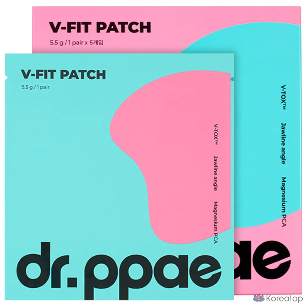 Пластырь для коррекции формы подбородка Doctor's Chin Removal Contour Patch V-Fit, 1 упаковка, 5 штук