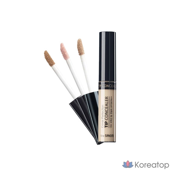 Консилер The Saem Cover Perfection Tip Concealer, оттенок Natural Beige, 6.5 г, 1 шт.