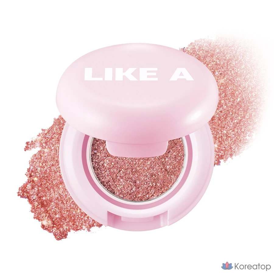 Тени для век BLESSED MOON Mini Like A Shadow, оттенок 02 Shell Peach, 0.8 г, 1 шт.