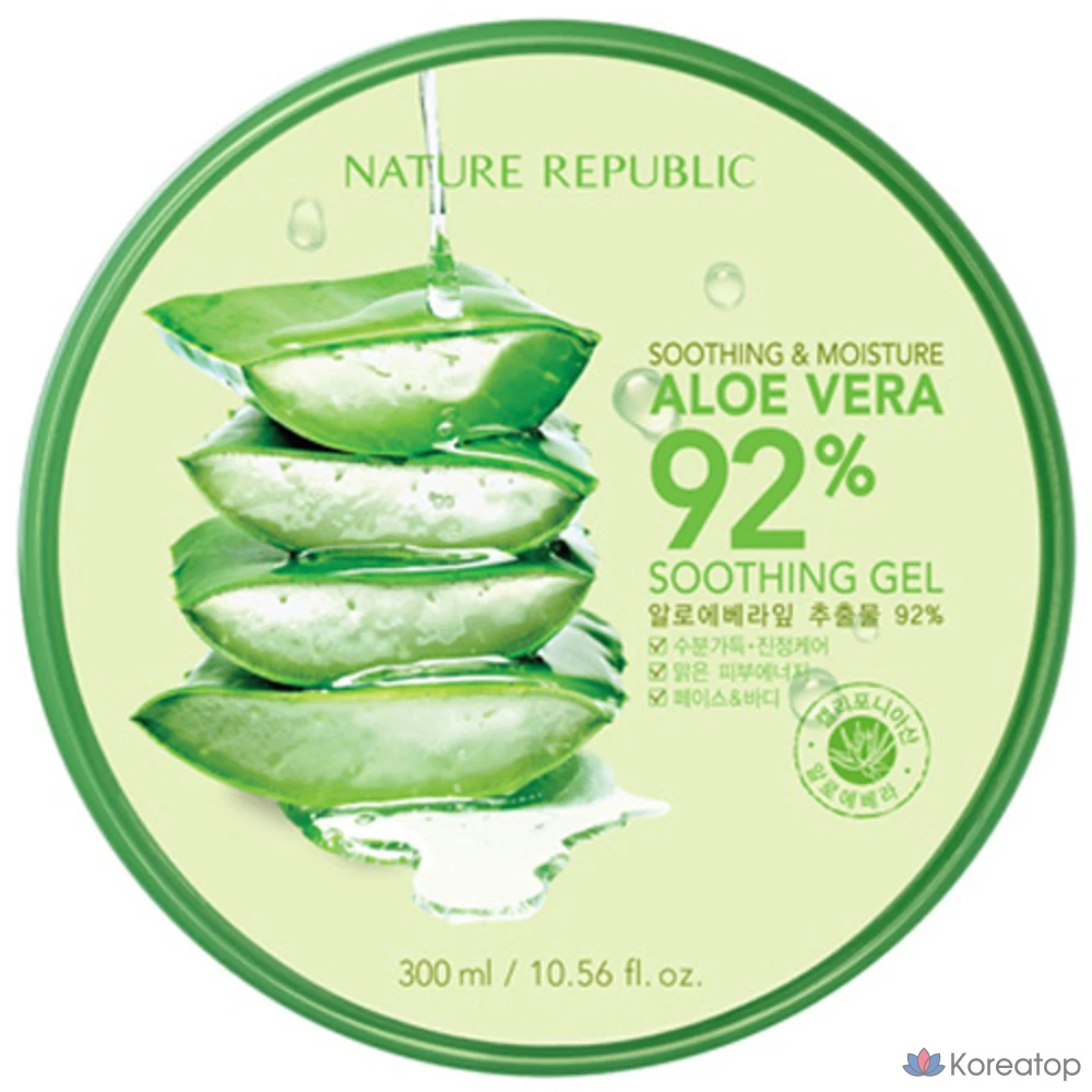 Гель для лица Nature Republic Moisture Aloe Vera Soothing Gel, 300 мл, 1 шт.
