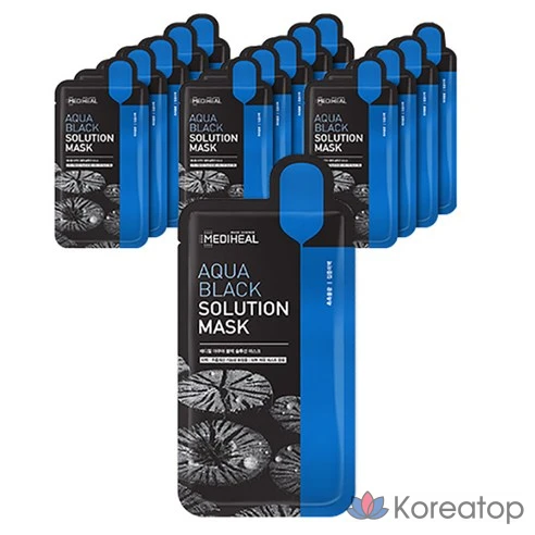 Тканевая маска для лица Mediheal Aqua Black Solution Mask 23 мл