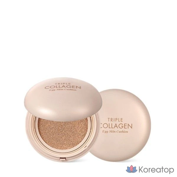 Тональный крем-кушон Tony Moly FR с тройным содержанием коллагена и эффектом яичной кожи, 1 шт.