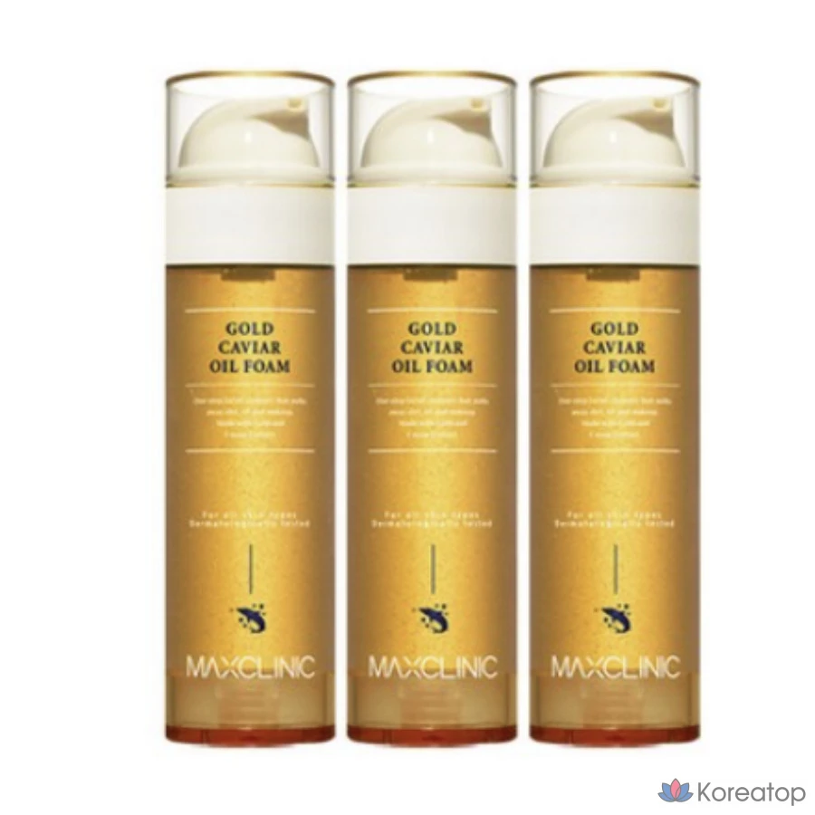 Очищающее масло MAXCLINIC Gold Caviar Oil Foam, 110 г, 3 шт.