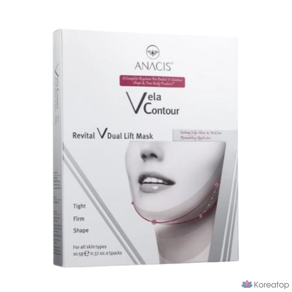 Маска Anacis Bellacontour Dual Lift Mask 5 штук, 5 штук, 1 штука