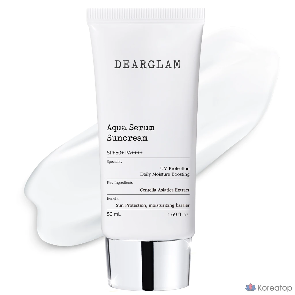 Солнцезащитная сыворотка DEARGLAM Aqua Serum, 50 мл, 1 шт.