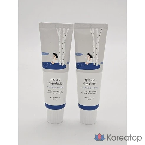 Солнцезащитный крем для лица  Dokdo Round Drop Birch Moisture 1+1 Plan, 50 мл