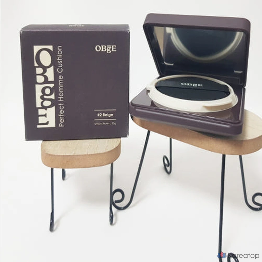 OBge Perfect Homme Cushion SPF50+ PA+++ 15 г, № 01, цвет слоновой кости, 1 шт.