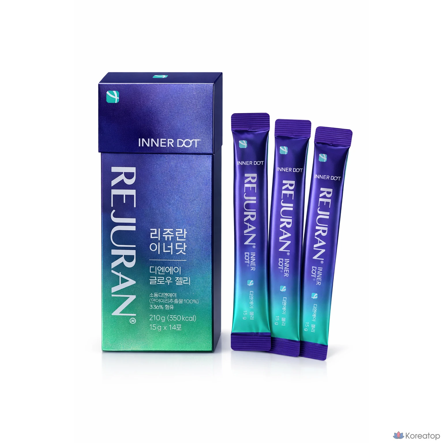 Гелевые патчи для лица Rejuran Inner Dot DNA Glow Jelly, 210 г, 14 шт.