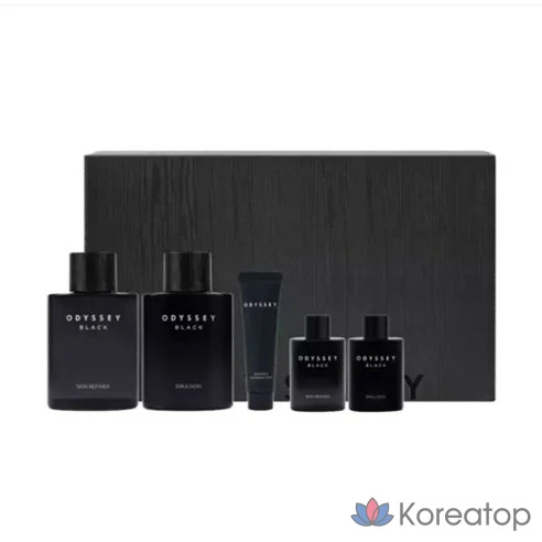 Набор для ухода ODYSSEY Black 2-piece Set (Toner + Lotion), 1 шт.