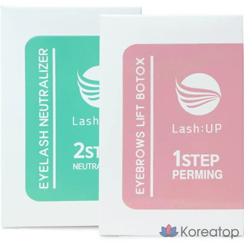 Набор для перманентного макияжа ресниц и бровей Lash:Up, этапы 1 + 2, 10 комплектов.