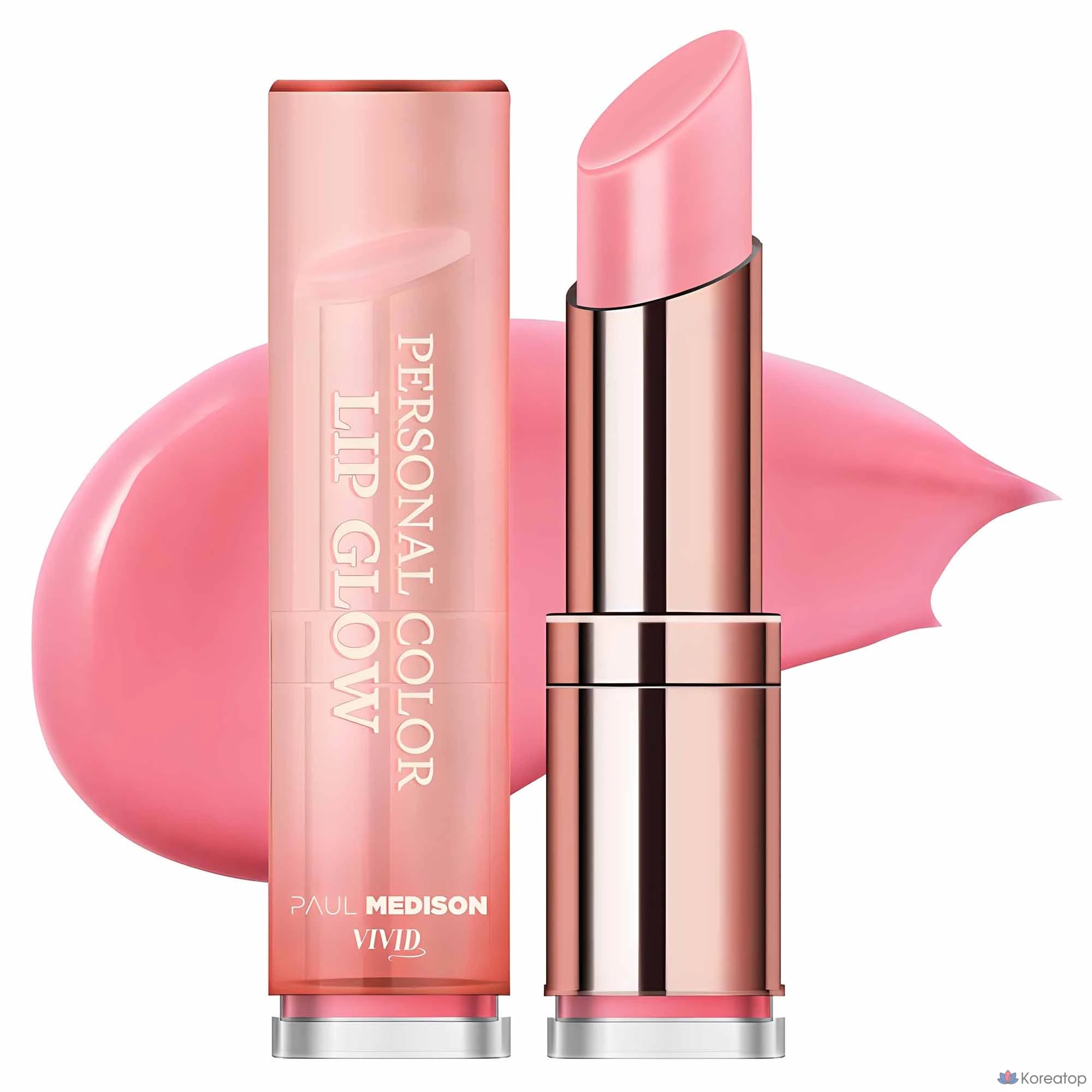 Губная помада PAUL MEDISON Vivid Personal Color Lip Glow, розовая, 3 г, 1 шт.