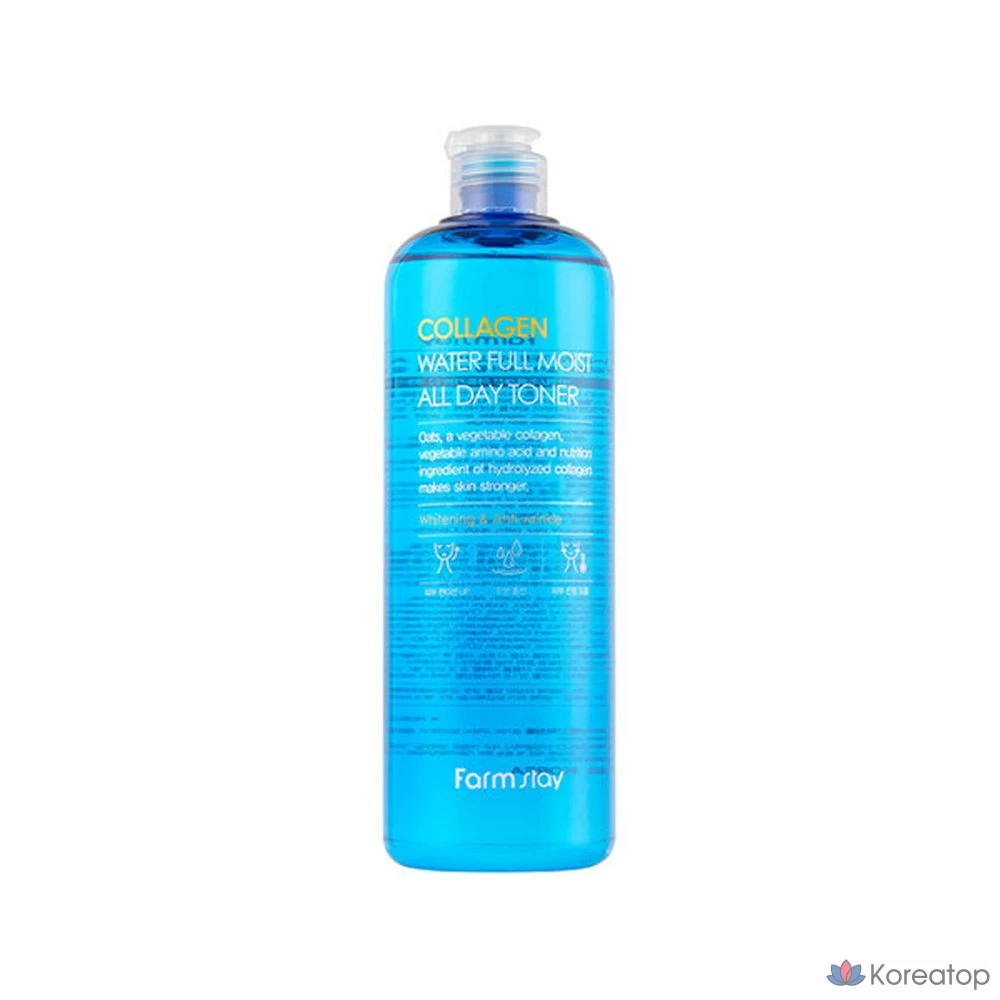 Тонер FarmStay Collagen Water Full Moist All Day Toner, 500 мл, 1 шт.